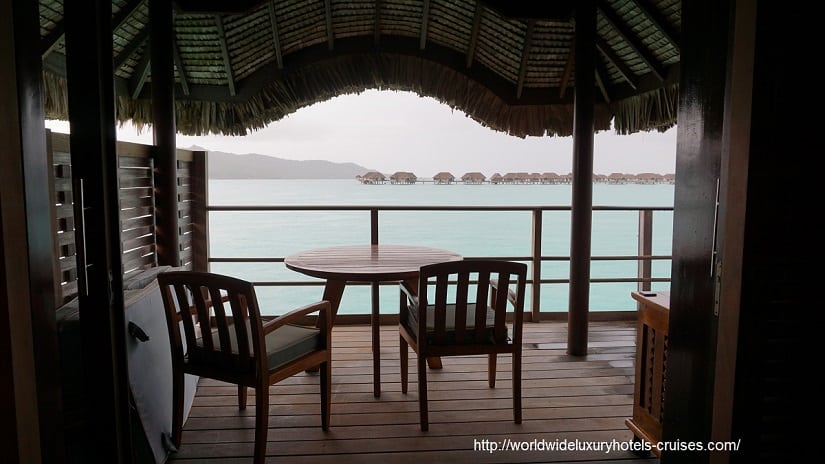 Four Seasons Resort Bora Bora overwater bungalow snorkel room bath bed Tahiti Society Islands Luxury Travel Virtuoso Izumi Ogawa Trip agent vacation advisor Vision French Polynesia Cruise ship boat Bora Bora ocean water sand beach