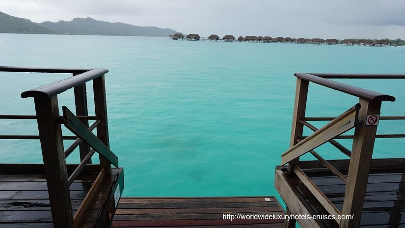 Four Seasons Resort Bora Bora overwater bungalow snorkel room bath bed Tahiti Society Islands Luxury Travel Virtuoso Izumi Ogawa Trip agent vacation advisor Vision French Polynesia Cruise ship boat Bora Bora ocean water sand beach